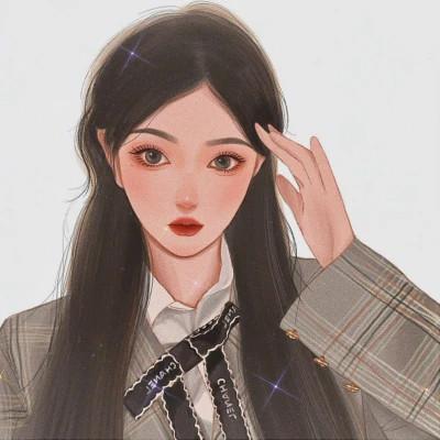 微信头像女生气质淡雅手绘 高清好看适合女生的手绘头像图片