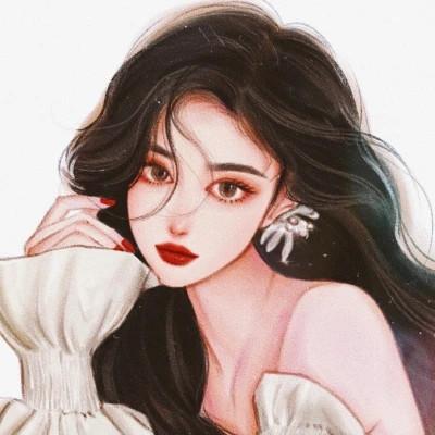 微信头像女生气质淡雅手绘 高清好看适合女生的手绘头像图片