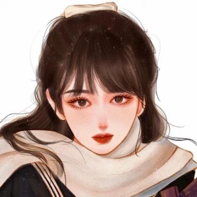 微信头像女生气质淡雅手绘 高清好看适合女生的手绘头像图片