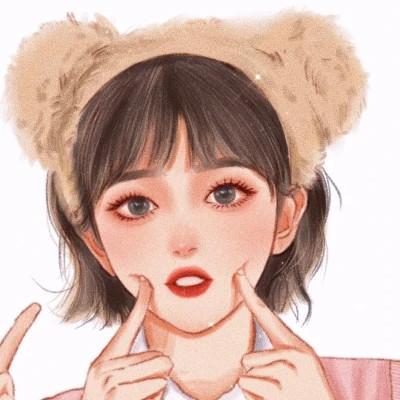 微信头像女生气质淡雅手绘 高清好看适合女生的手绘头像图片