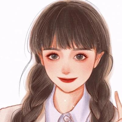 微信头像女生气质淡雅手绘 高清好看适合女生的手绘头像图片
