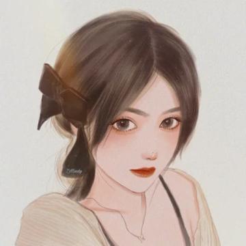 微信头像女生气质淡雅手绘 高清好看适合女生的手绘头像图片