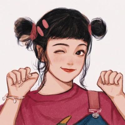 微信头像女生气质淡雅手绘 高清好看适合女生的手绘头像图片