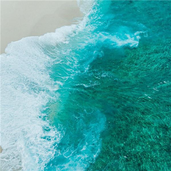 海边浪花风景头像图片 海风吹来激起那浪花一朵朵