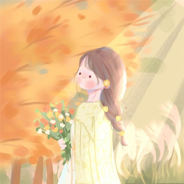 唯美清新治愈系女生头像插画图片 治愈心灵