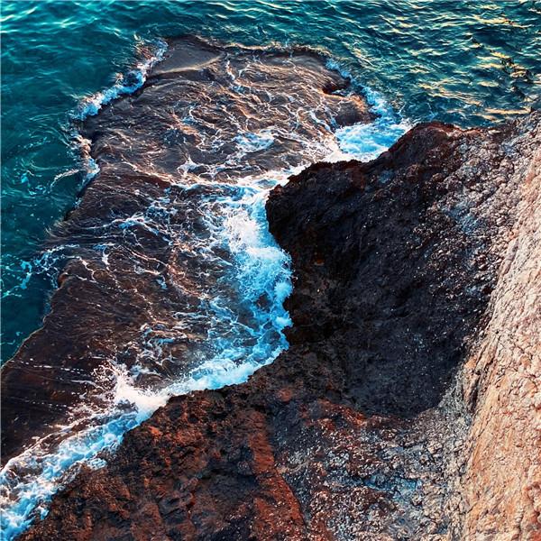 海边浪花风景头像图片 海风吹来激起那浪花一朵朵