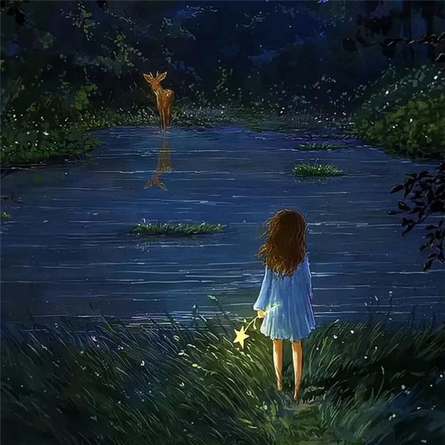 唯美清新治愈系女生头像插画图片 治愈心灵