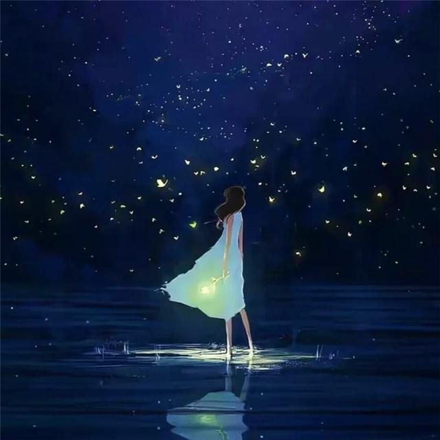 唯美清新治愈系女生头像插画图片 治愈心灵