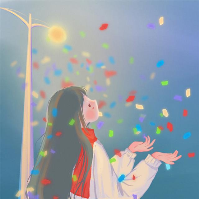 唯美清新治愈系女生头像插画图片 治愈心灵