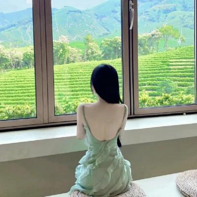 唯美微信头像女背影清新