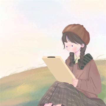唯美清新治愈系女生头像插画图片 治愈心灵