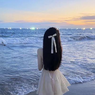 唯美微信头像女背影清新