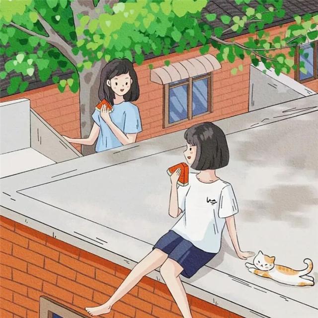 唯美清新治愈系女生头像插画图片 治愈心灵