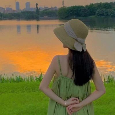 唯美微信头像女背影清新