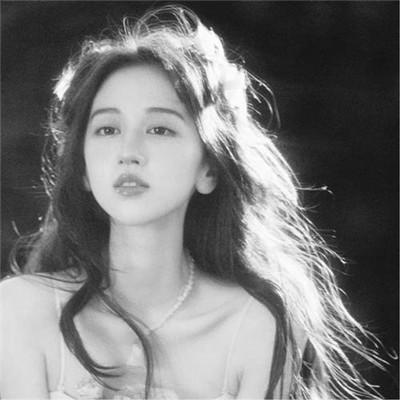 微信高清黑白女生头像100张