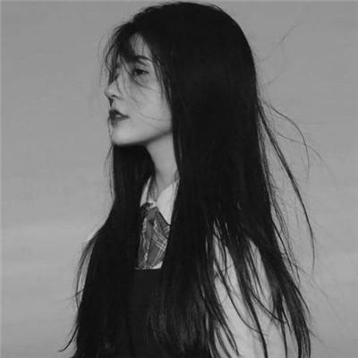 微信高清黑白女生头像100张