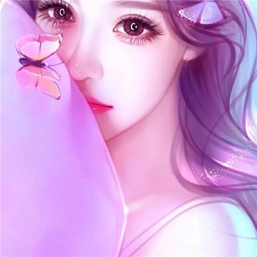 清新脱俗的手绘女子头像图片