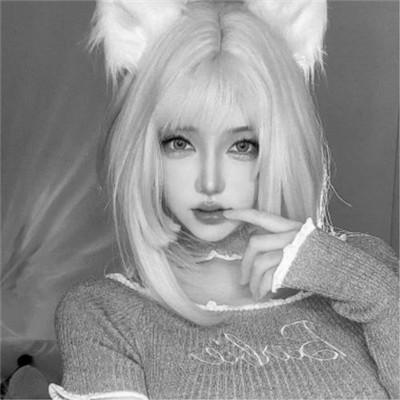 微信高清黑白女生头像100张