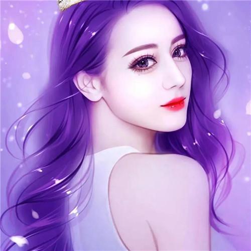 清新脱俗的手绘女子头像图片
