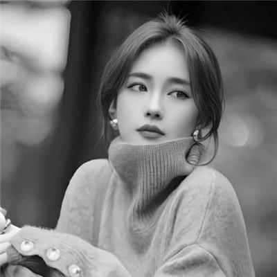 微信高清黑白女生头像100张