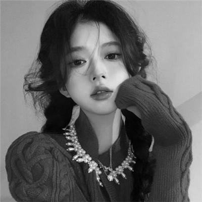 微信高清黑白女生头像100张