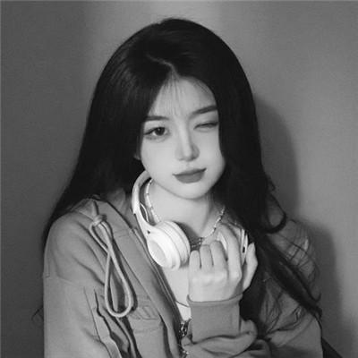 微信高清黑白女生头像100张