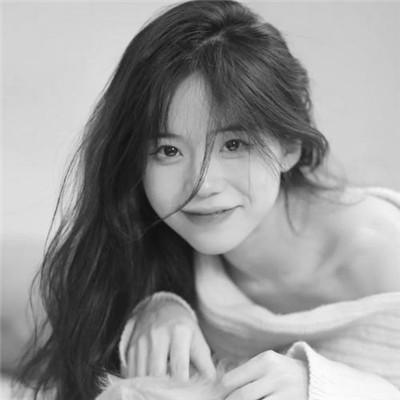 微信高清黑白女生头像100张
