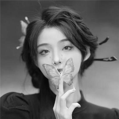微信高清黑白女生头像100张