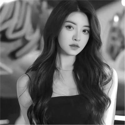 微信高清黑白女生头像100张