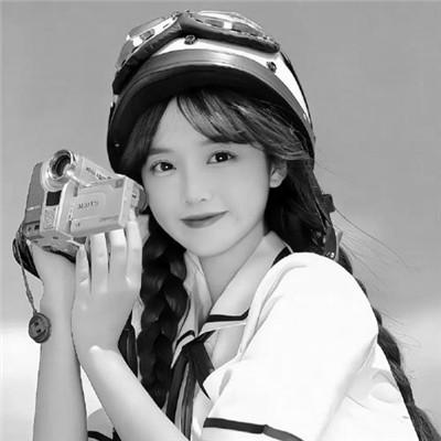 微信高清黑白女生头像100张