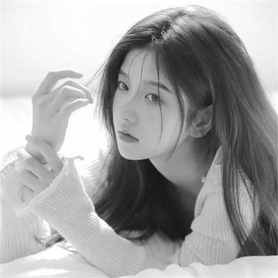 微信高清黑白女生头像100张