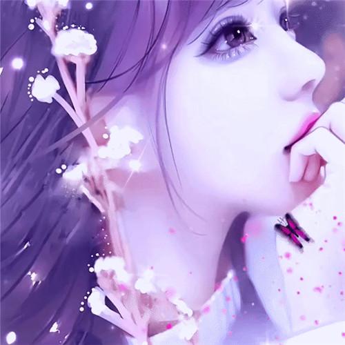 清新脱俗的手绘女子头像图片