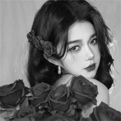 微信高清黑白女生头像100张