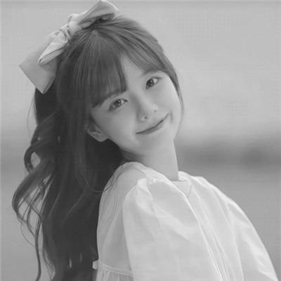 微信高清黑白女生头像100张