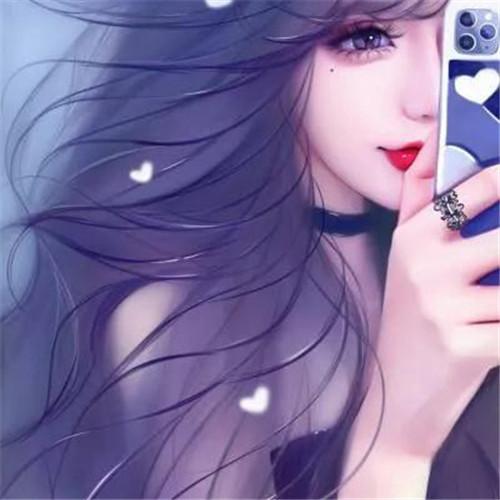 清新脱俗的手绘女子头像图片