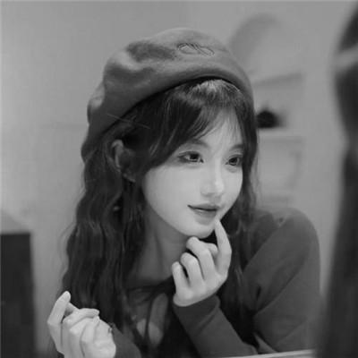 微信高清黑白女生头像100张
