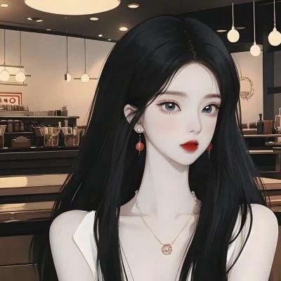 32张高清好看的AI系列女生头像图片
