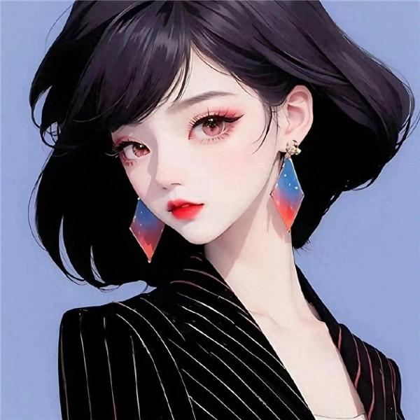 最流行手绘时尚女王头像图片