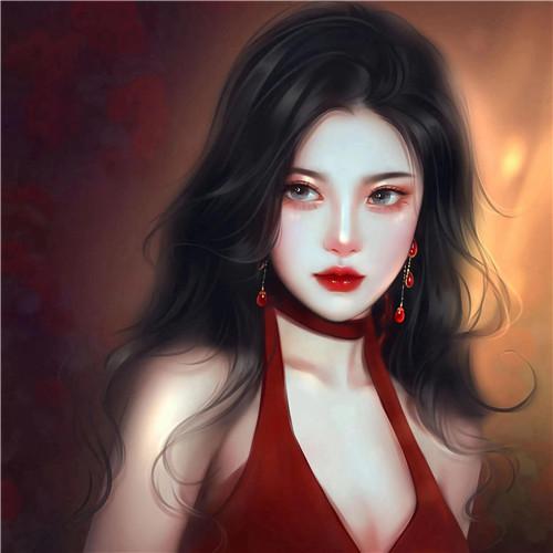 超美超好看的女生手绘头像图片 五官立体精致细腻