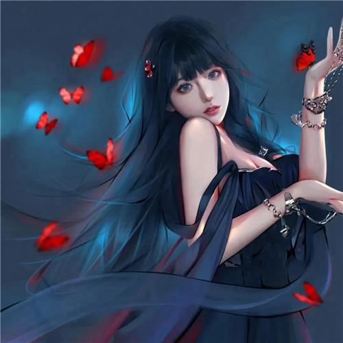 超美超好看的女生手绘头像图片 五官立体精致细腻