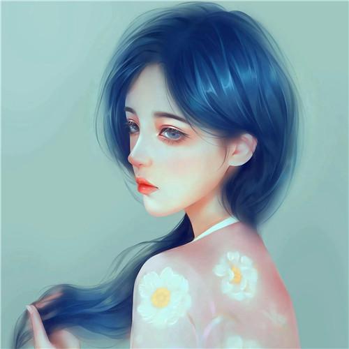 超美超好看的女生手绘头像图片 五官立体精致细腻