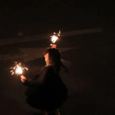女生头像仙女棒烟花意境图片