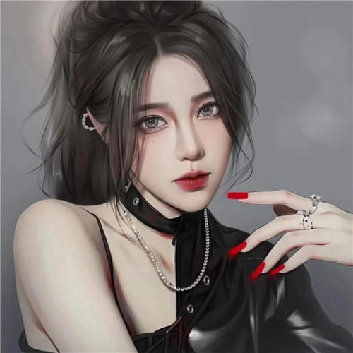 超美超好看的女生手绘头像图片 五官立体精致细腻