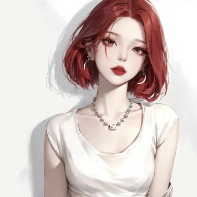 手绘美女头像唯美图片高清32张