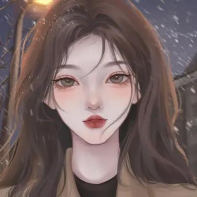 好看的微信头像女手绘图32张