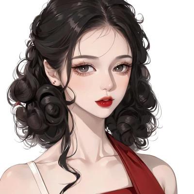 2023最好看手绘女生头像图片