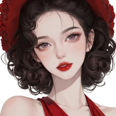 2023最好看手绘女生头像图片