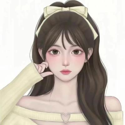 好看的微信头像女手绘图32张