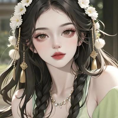 手绘美女头像唯美图片高清32张