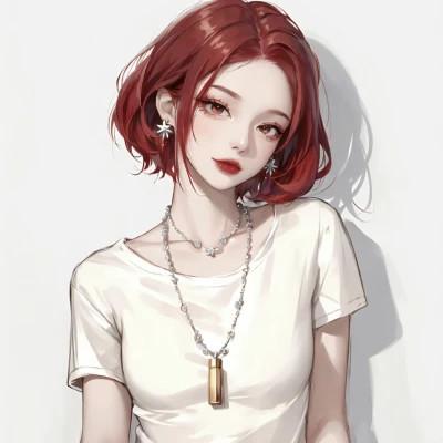 手绘美女头像唯美图片高清32张